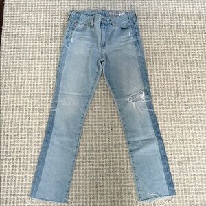 AG “the Mari” high rise straight Light Blue Women's Jeans